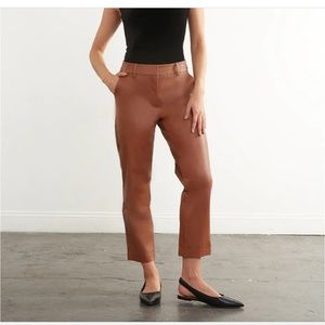 Commando Faux Leather 7/8 Trouser-Size Medium